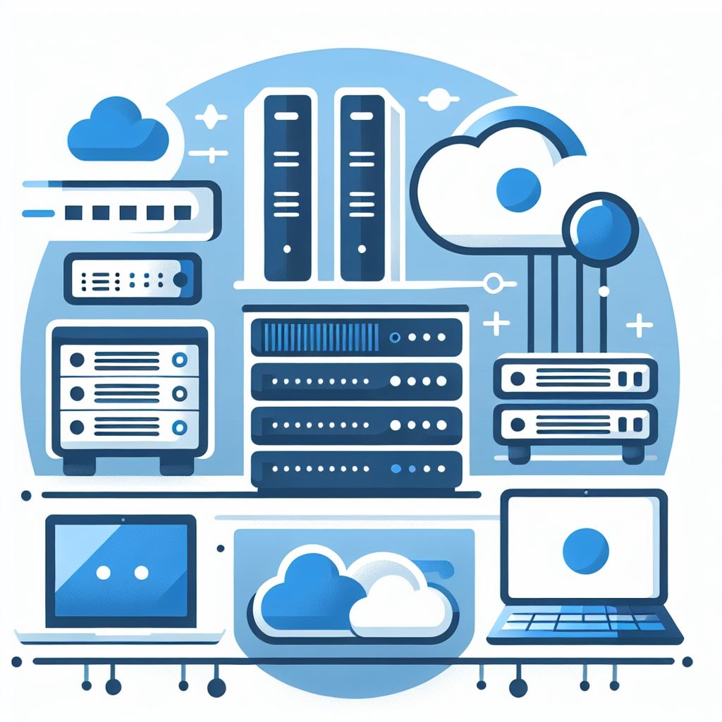 A modern, flat-style icon illustration in blue and white tones, matching the style of the Icons.pptx